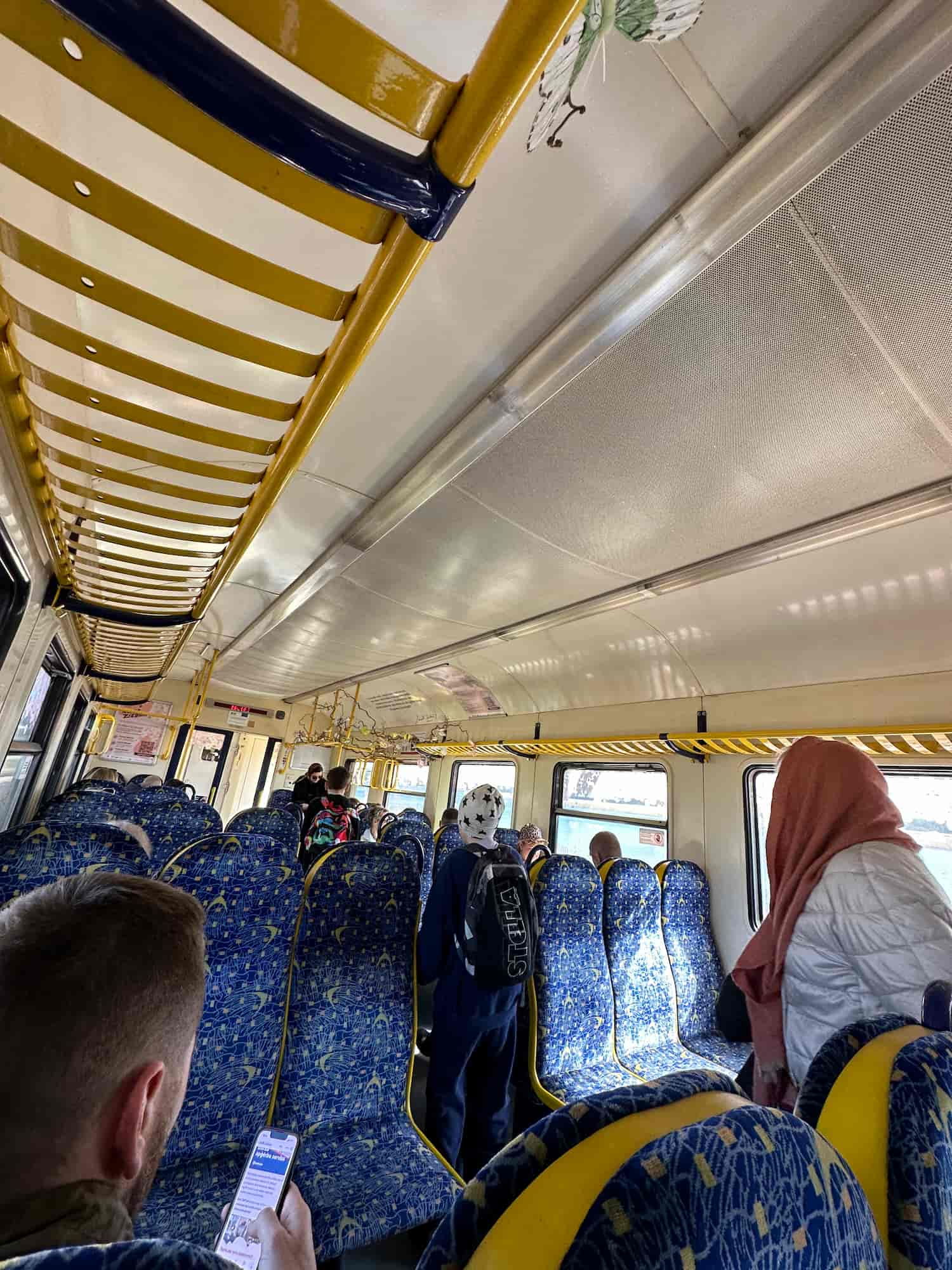 Interior of a train carriage